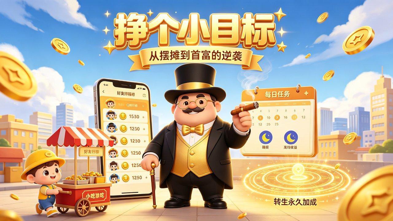 挣个小目标 从摆摊到首富的逆袭截图