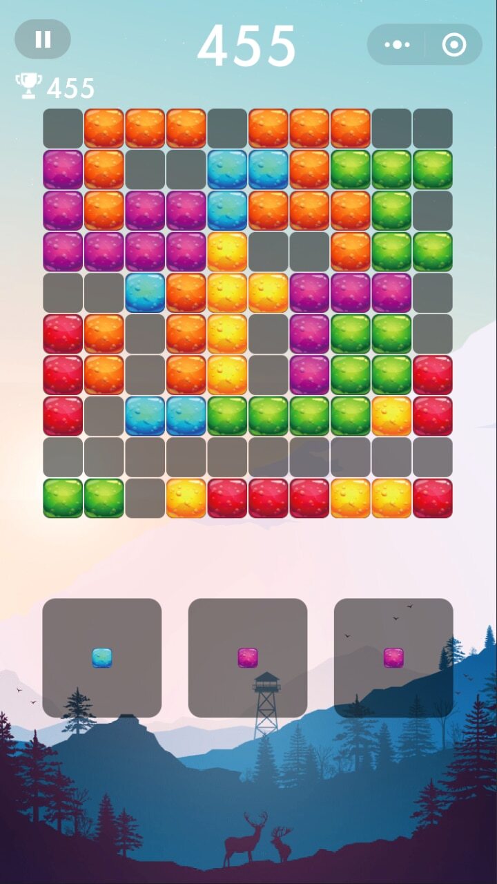 单人俄罗斯拼方块截图
