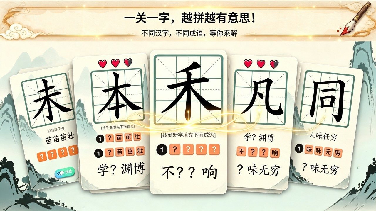 汉字移一笔变新字截图