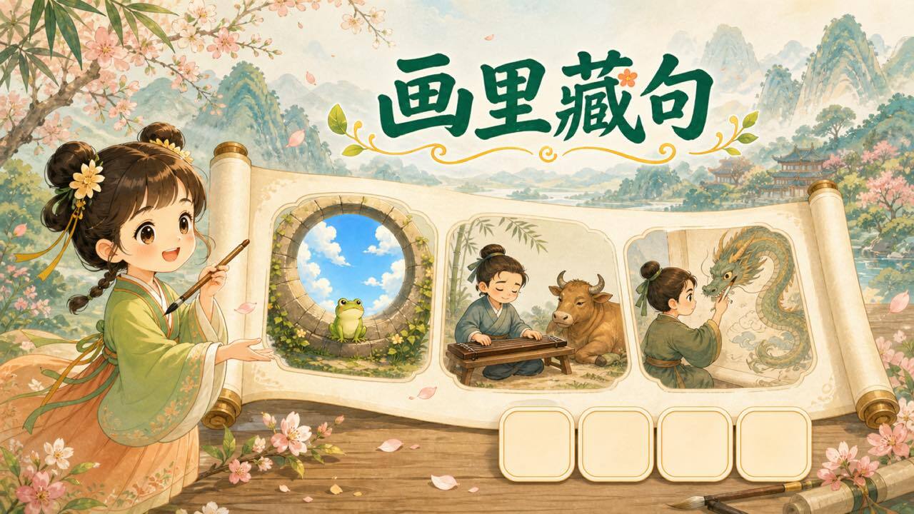 画里藏句截图