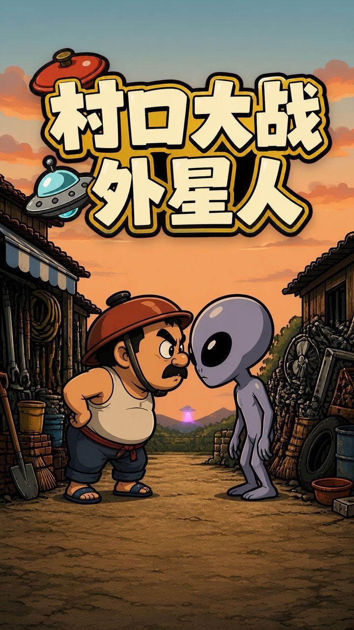 村口大战外星人截图
