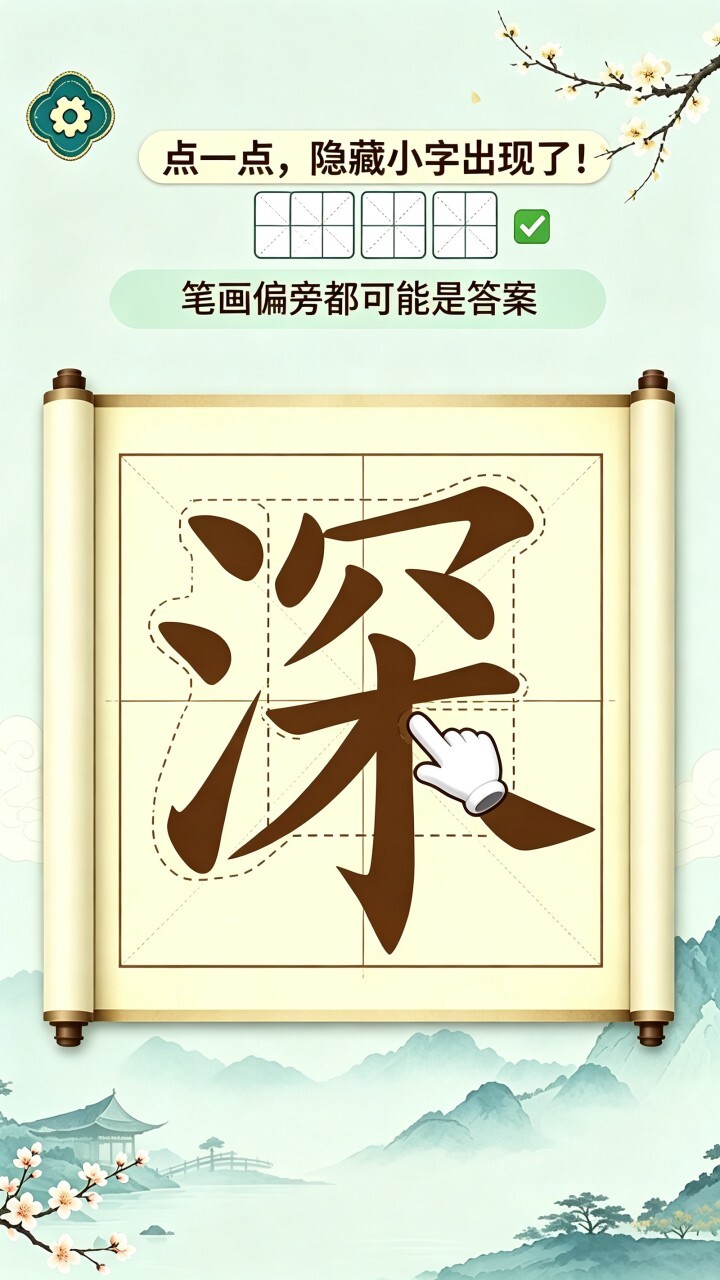 找出汉字小游戏截图