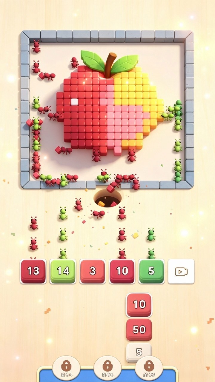 蚂蚁消消砖截图