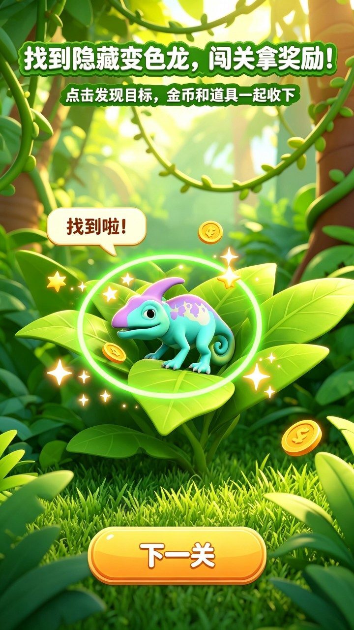 变色龙躲猫猫捉迷藏截图
