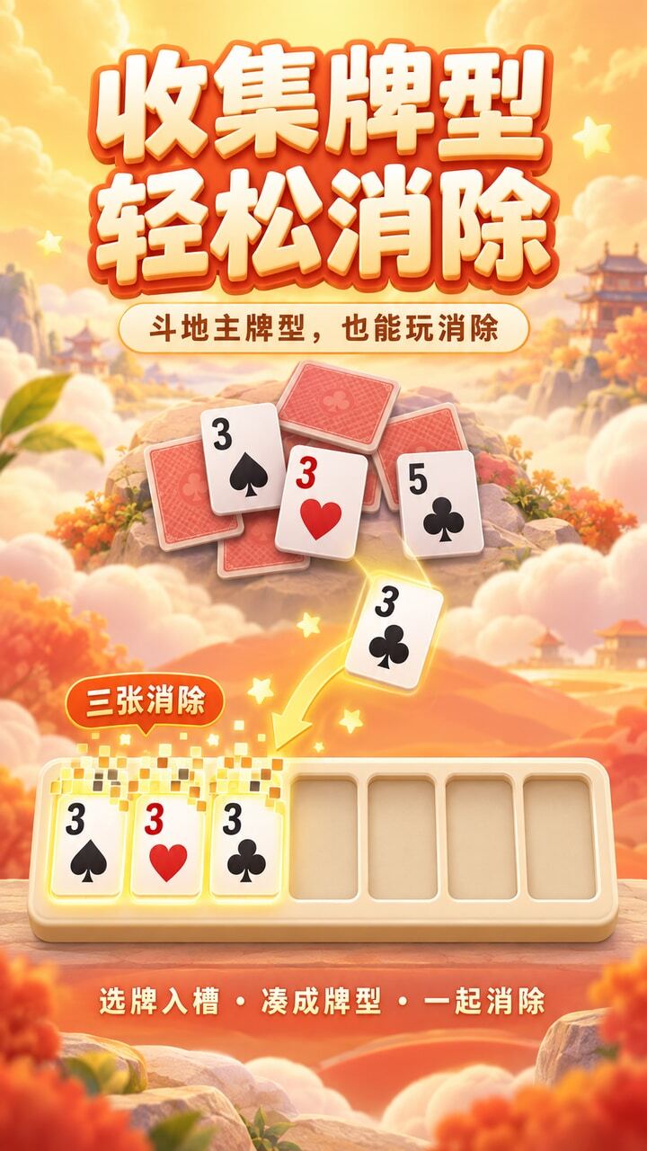 收集牌型小小消截图