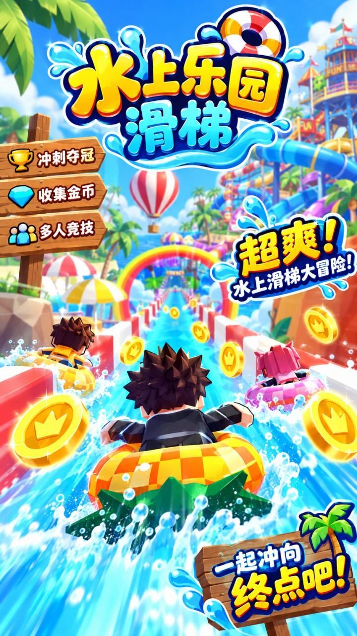 水上乐园滑梯截图