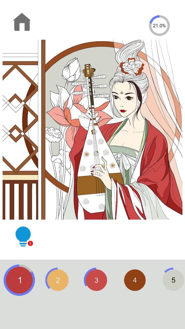 二次元数字涂色截图