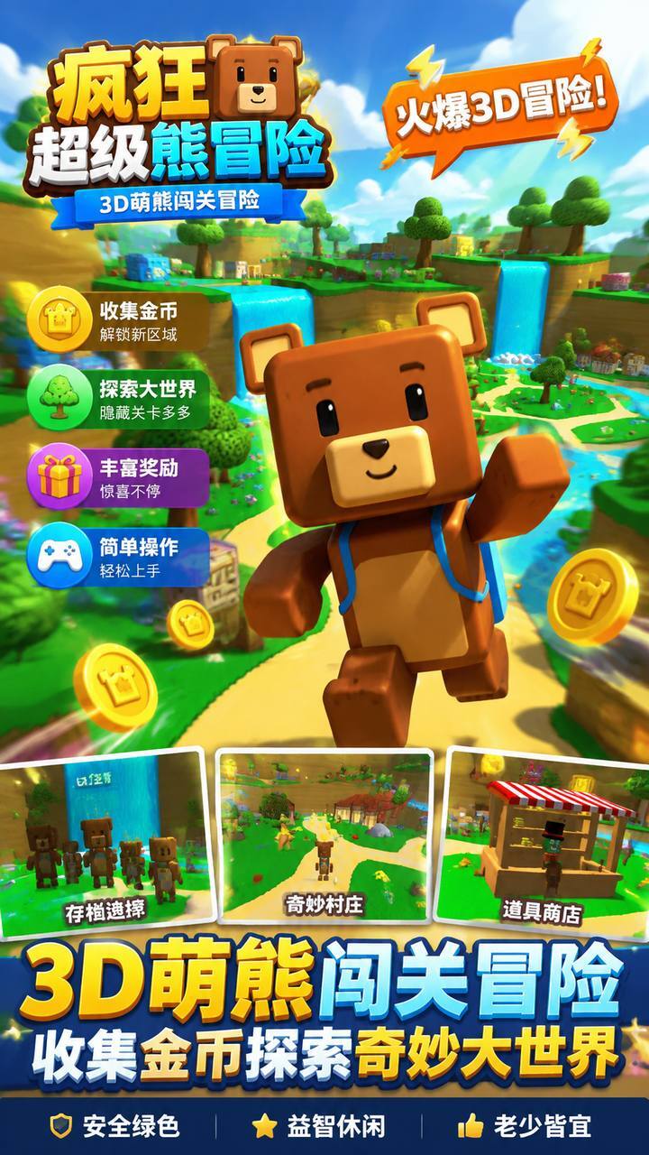 疯狂超级熊冒险截图