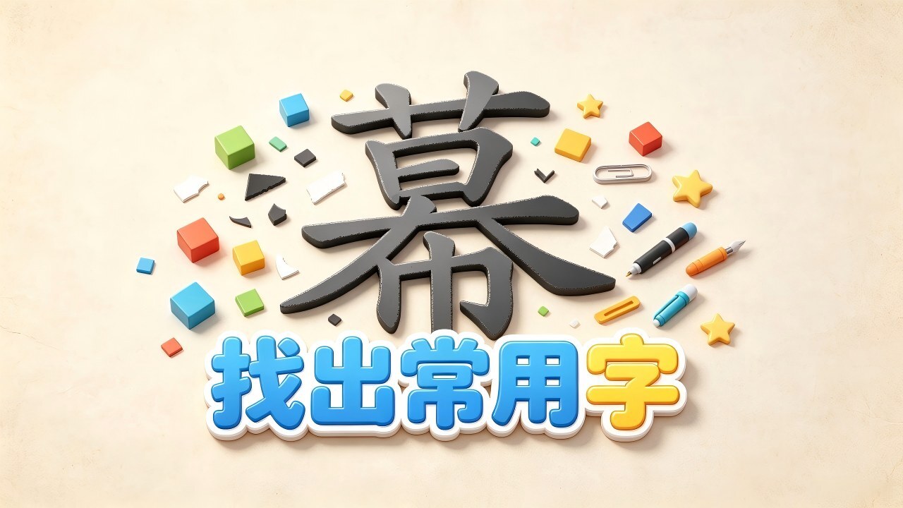 找出常用字截图