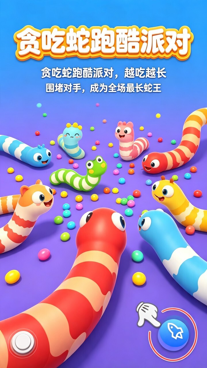 贪吃蛇跑酷派对截图