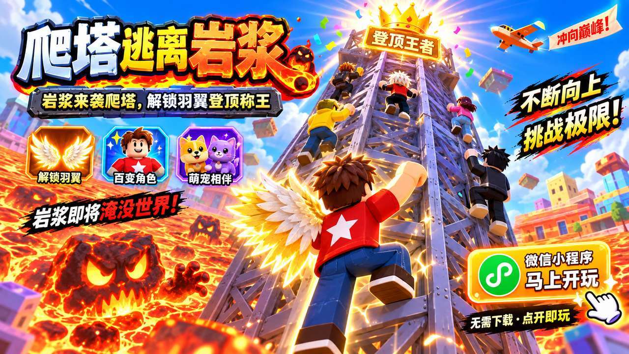 爬塔逃离岩浆截图