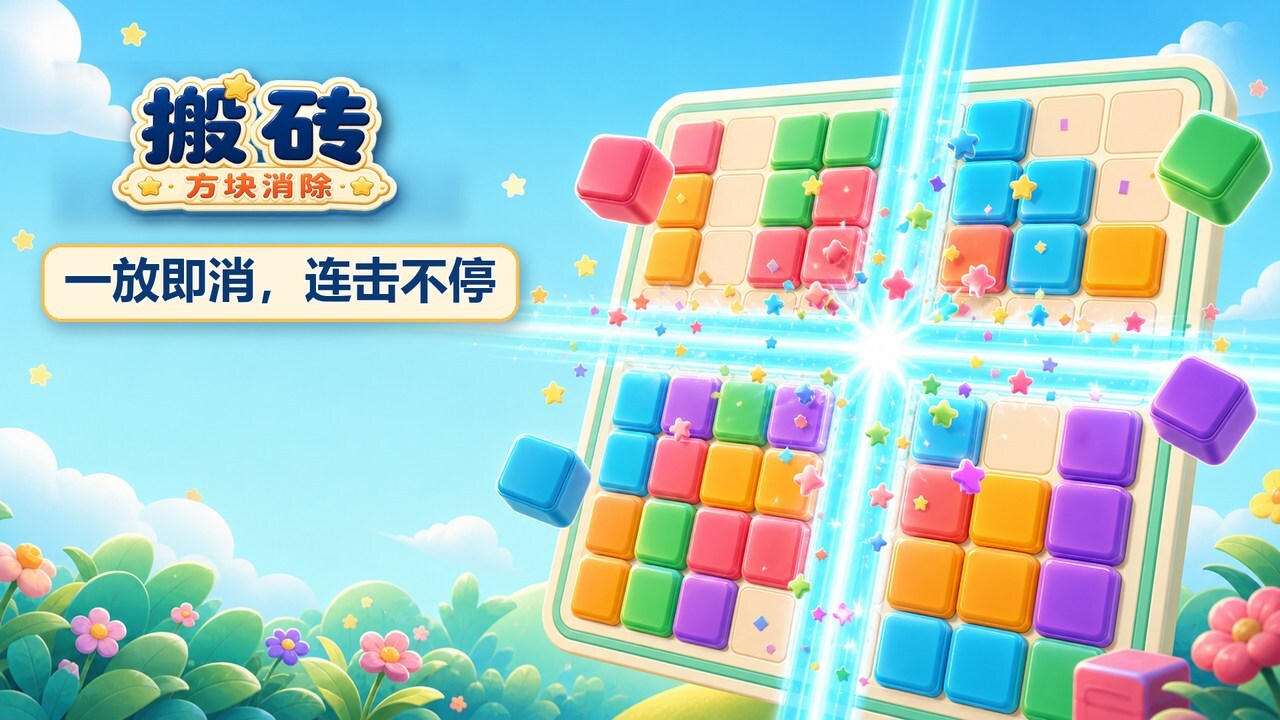 搬砖方块消除截图
