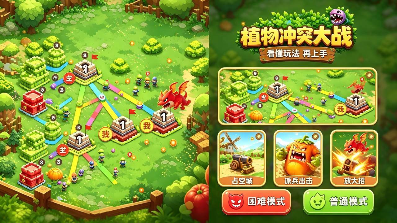 植物冲突大战截图