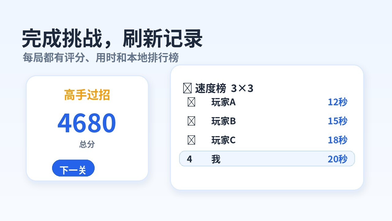 舒尔特方格游戏截图