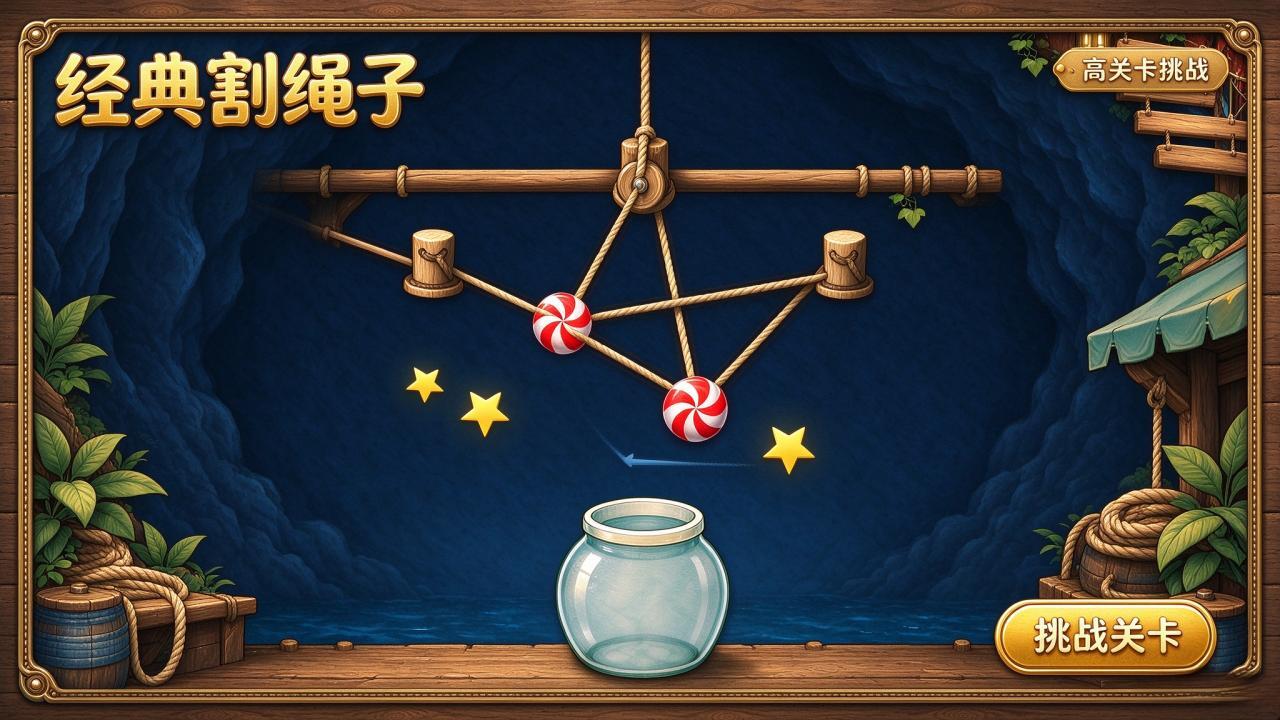 经典割绳子截图