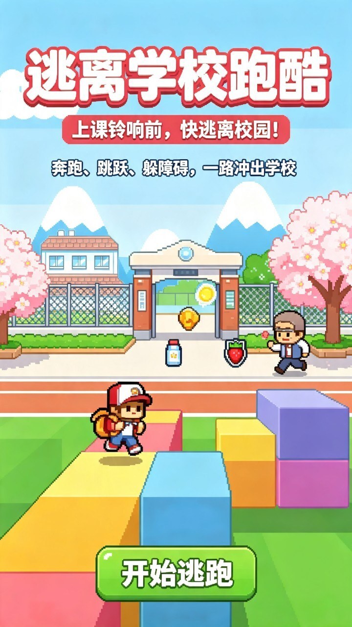 逃离学校跑酷截图