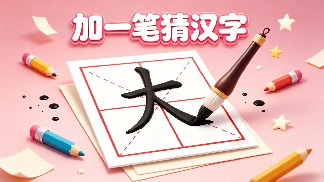 加一笔猜汉字截图