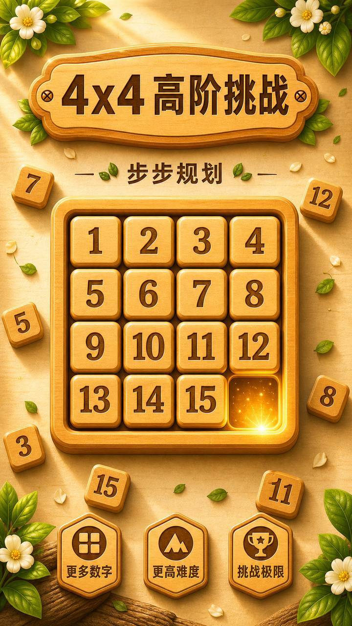 数字华容道数字方块合并截图