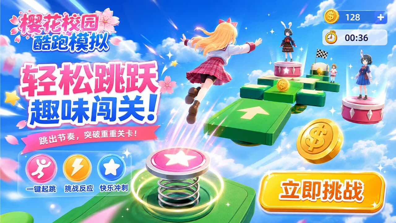 樱花跑酷小镇截图