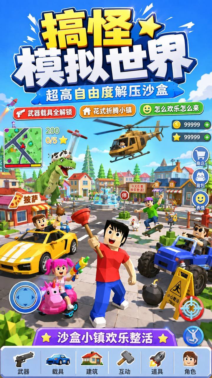 搞怪模拟世界截图