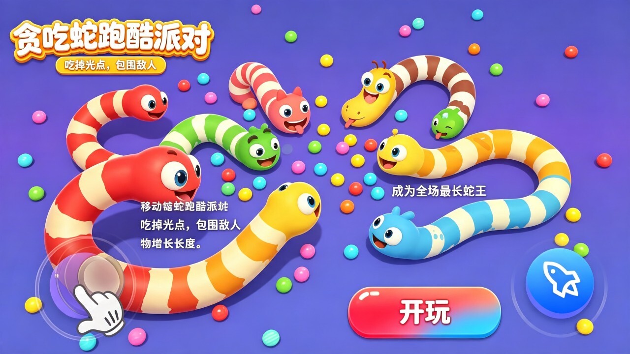 贪吃蛇派对跑酷截图