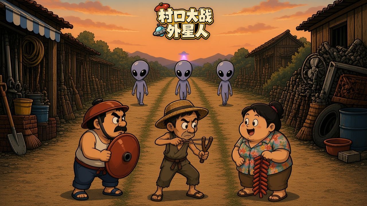 村口大战外星人截图