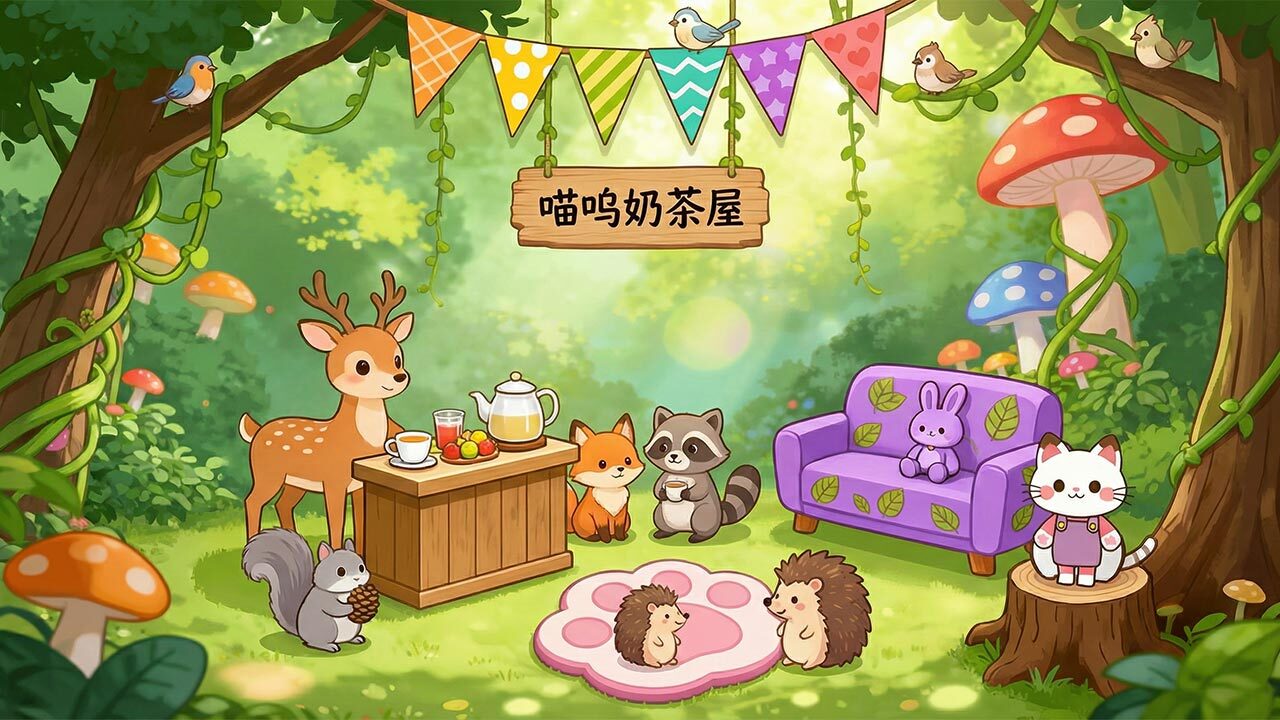喵呜奶茶屋截图