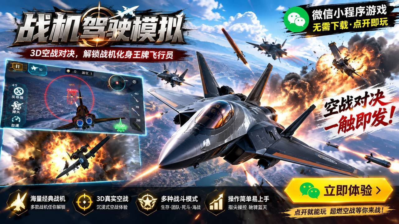 战机驾驶模拟截图