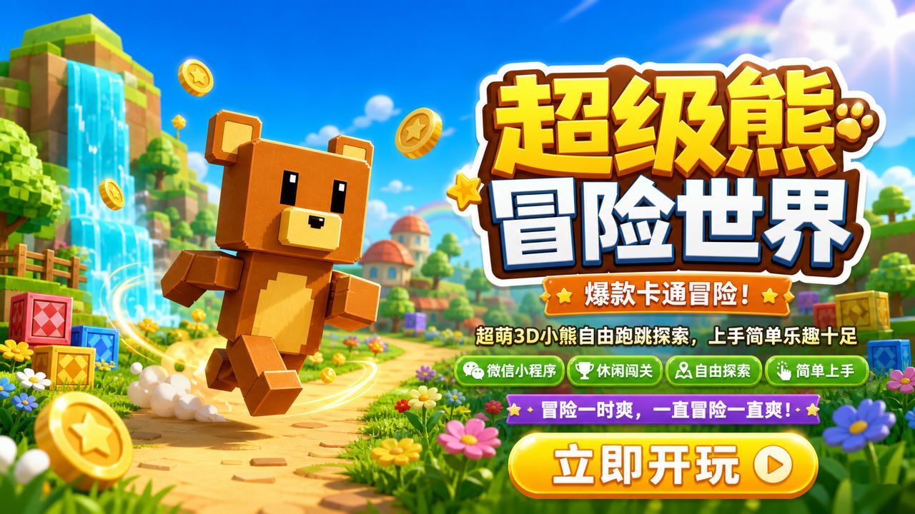 超级熊冒险世界截图
