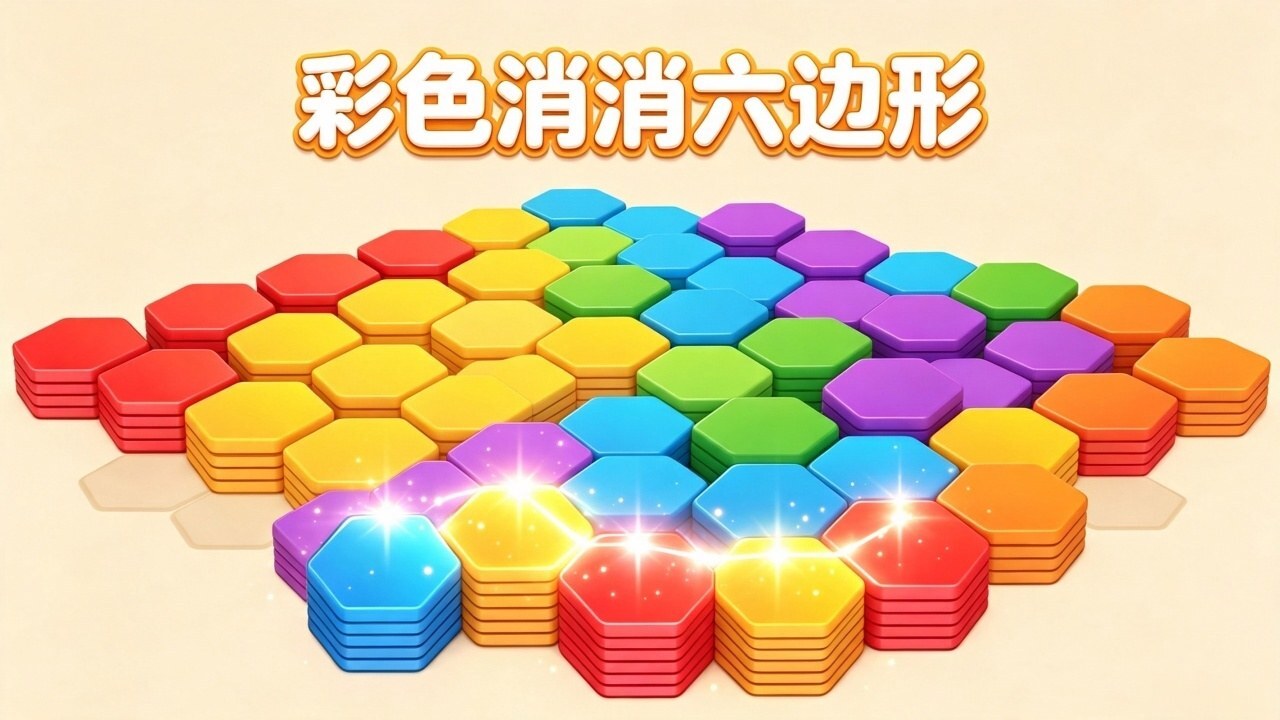 彩色消消六边形截图