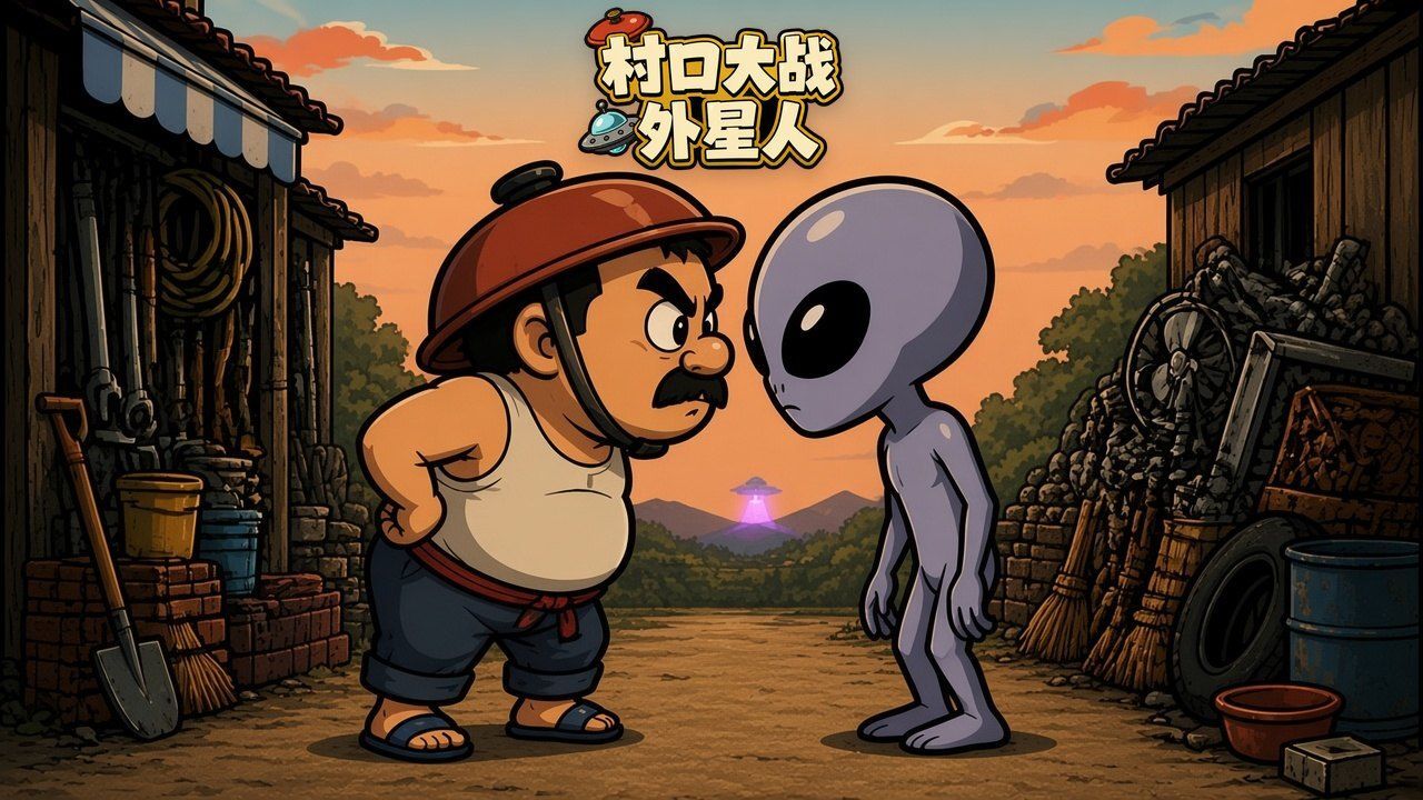 村口大战外星人截图
