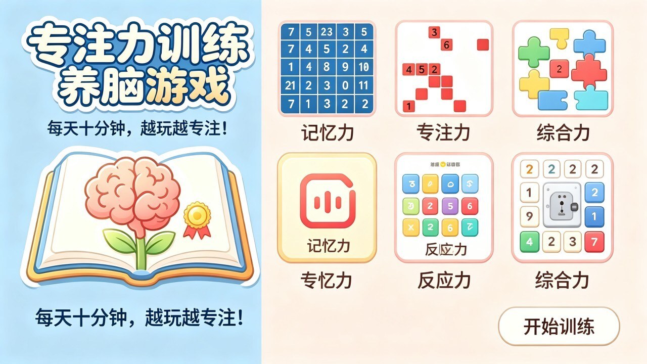 专注力训练养脑游戏截图
