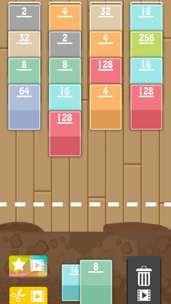 经典2048合成纸牌截图
