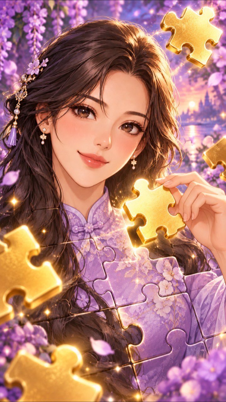 美女拼图截图