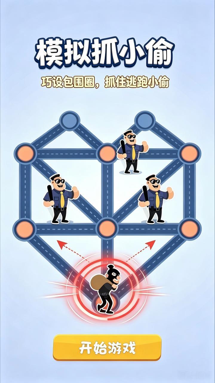 模拟抓小偷截图