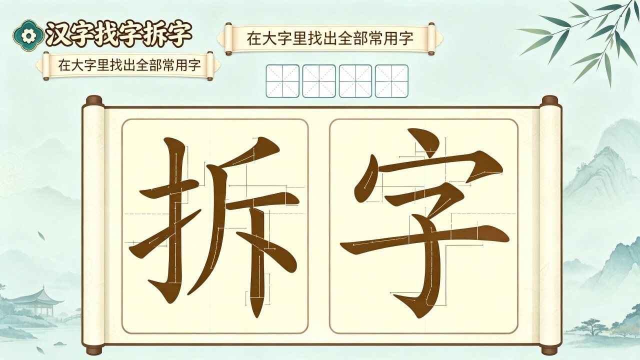 汉字找字拆字截图