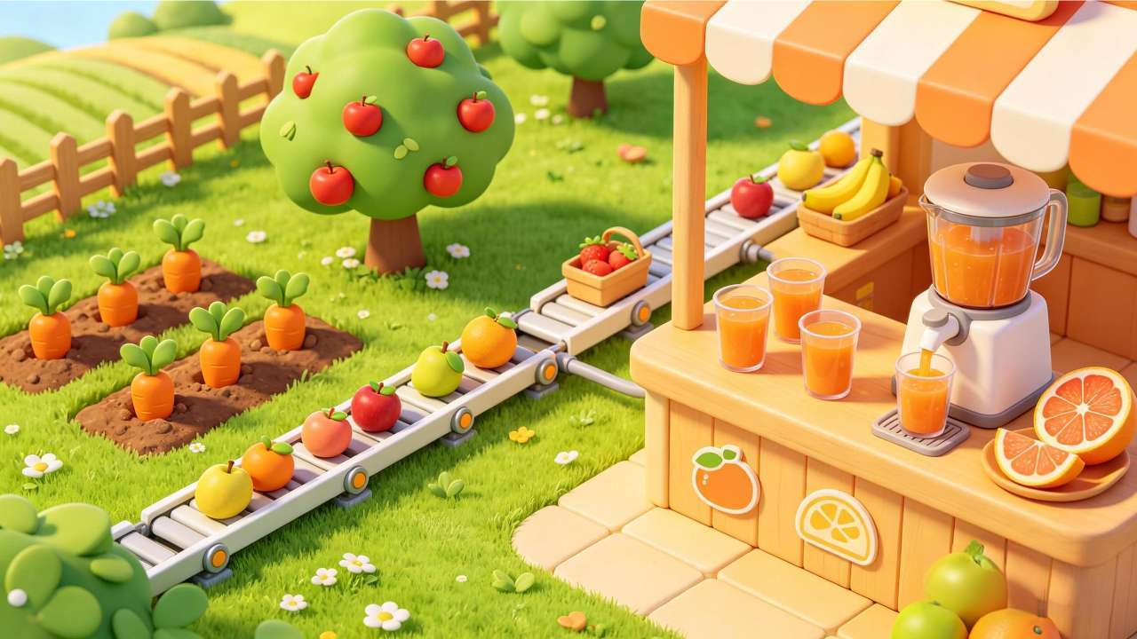 缤纷果汁消除截图