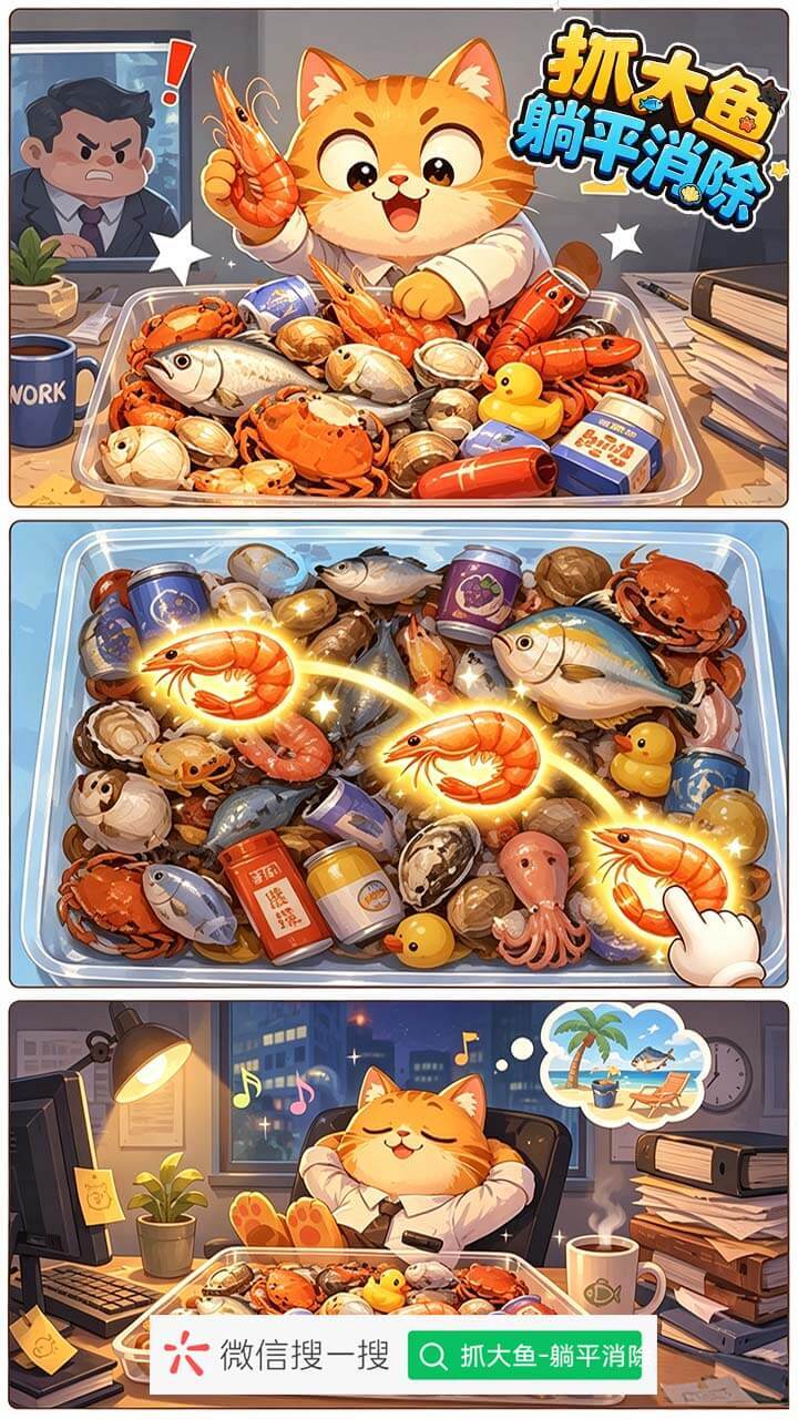 抓大鱼-躺平消除截图