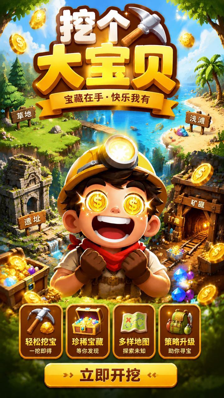 挖个大宝贝截图
