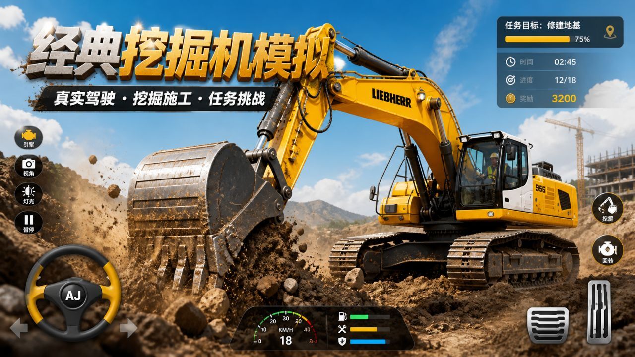经典挖掘机模拟截图