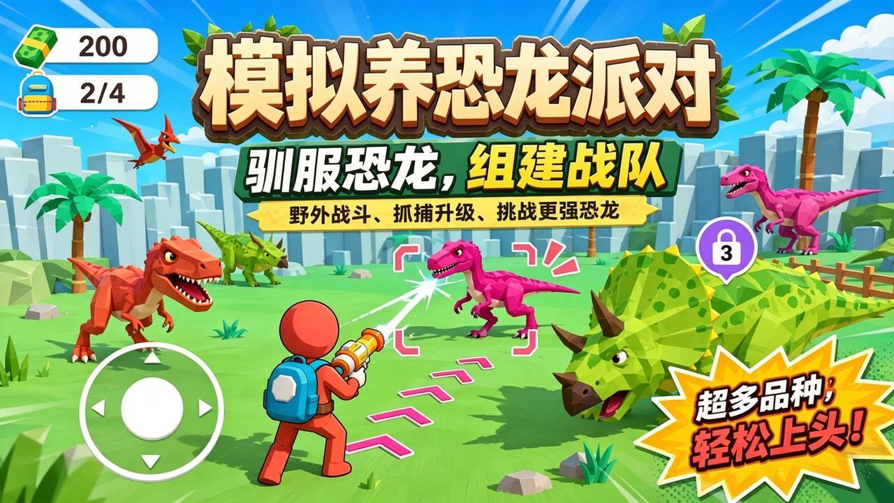 模拟养恐龙派对截图