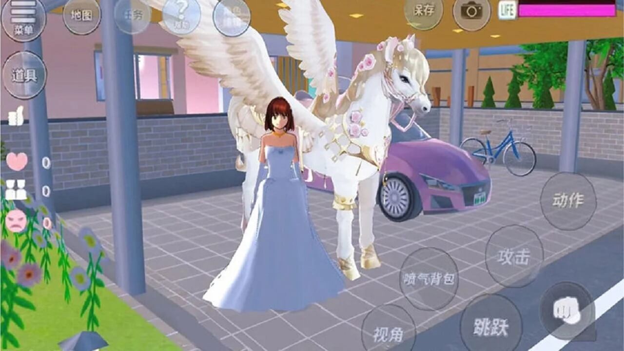 樱花少女跑酷模拟截图