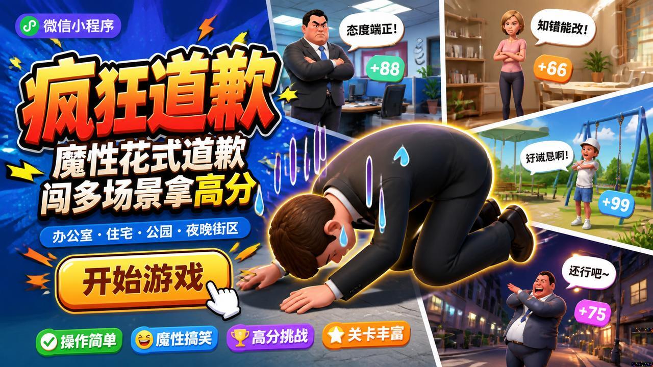 疯狂道歉截图