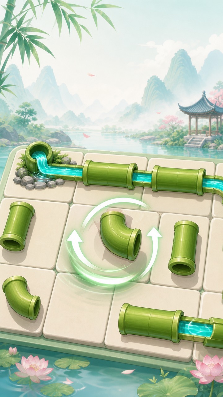 旋转水管解谜截图