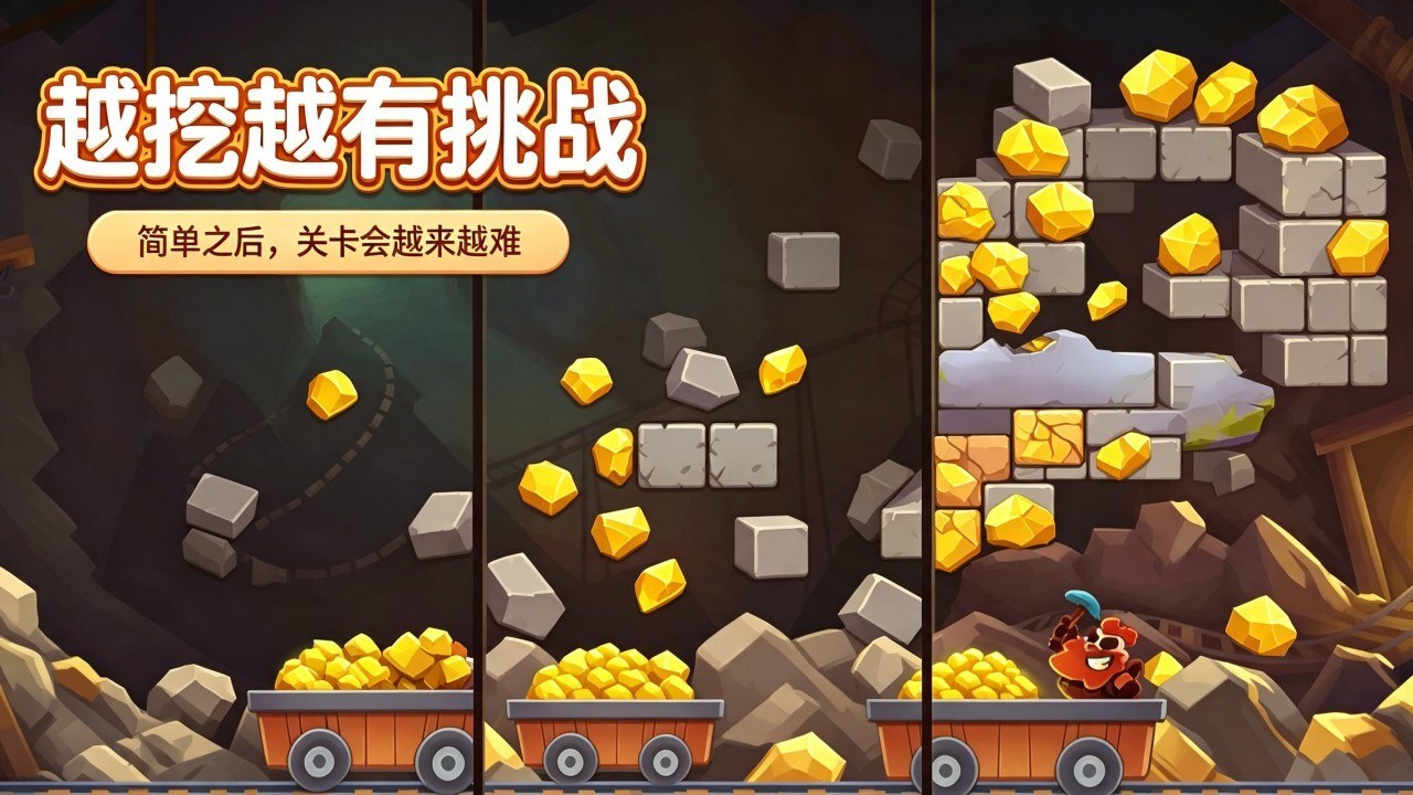 矿工挖矿挖黄金截图