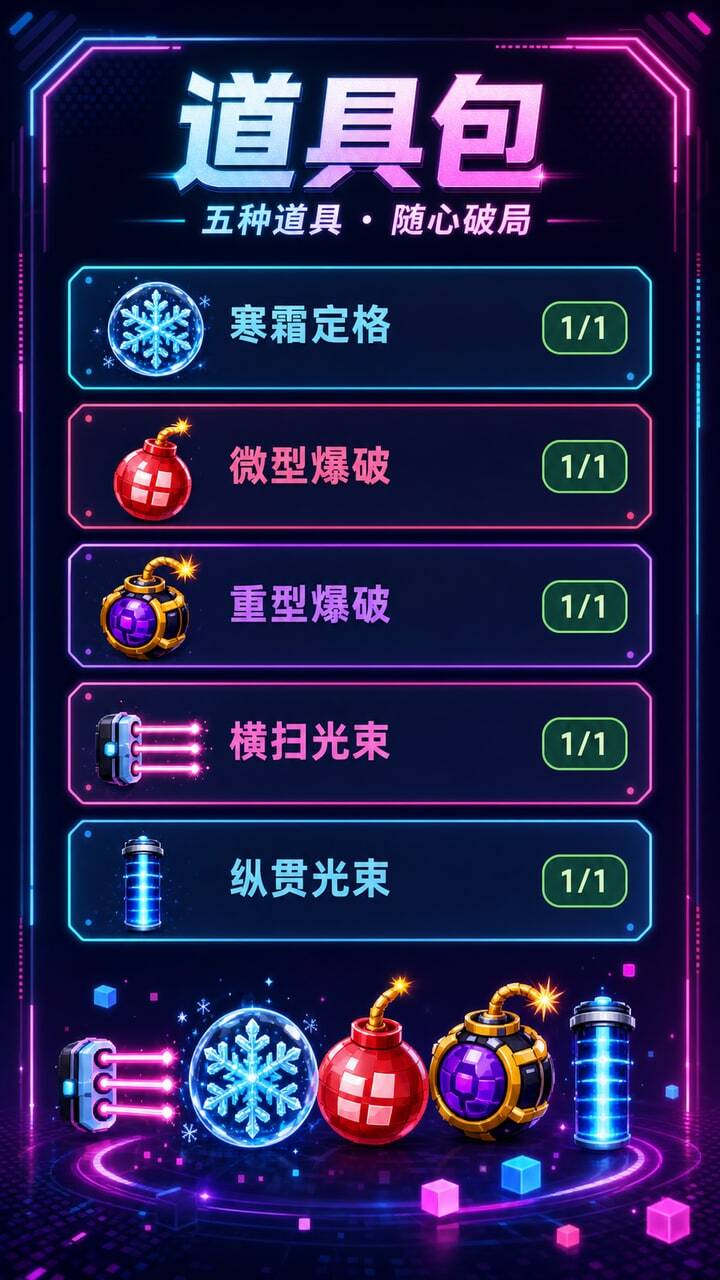 霓虹方块消除截图