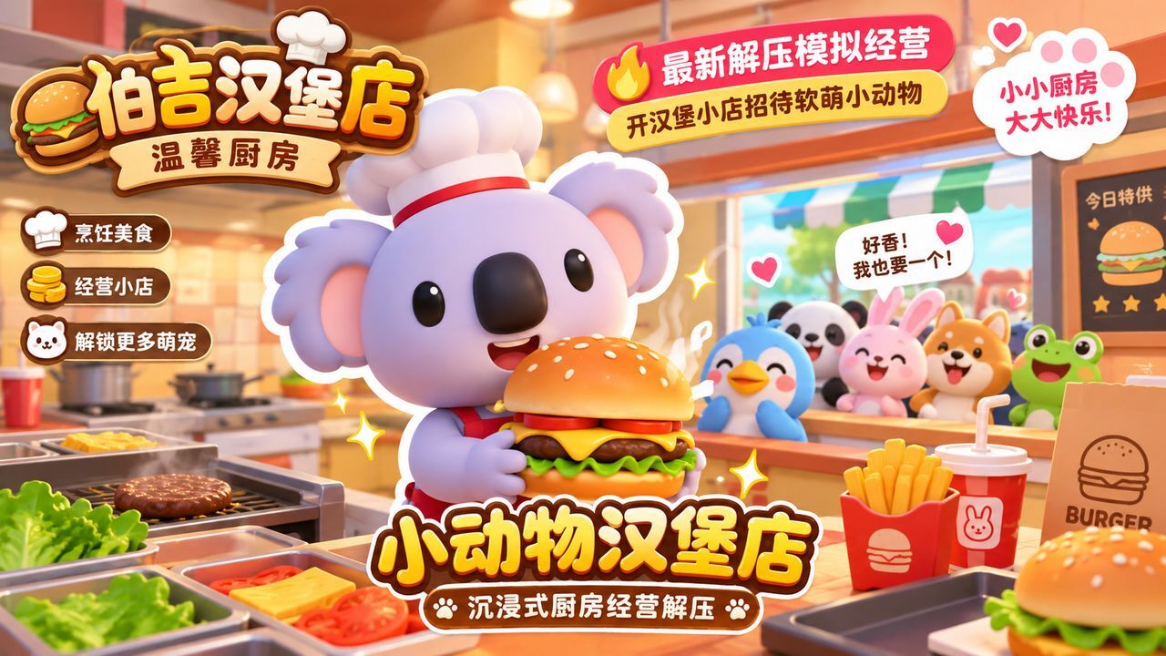 伯吉汉堡店-温馨厨房截图