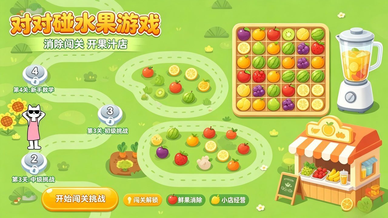 对对碰水果游戏截图