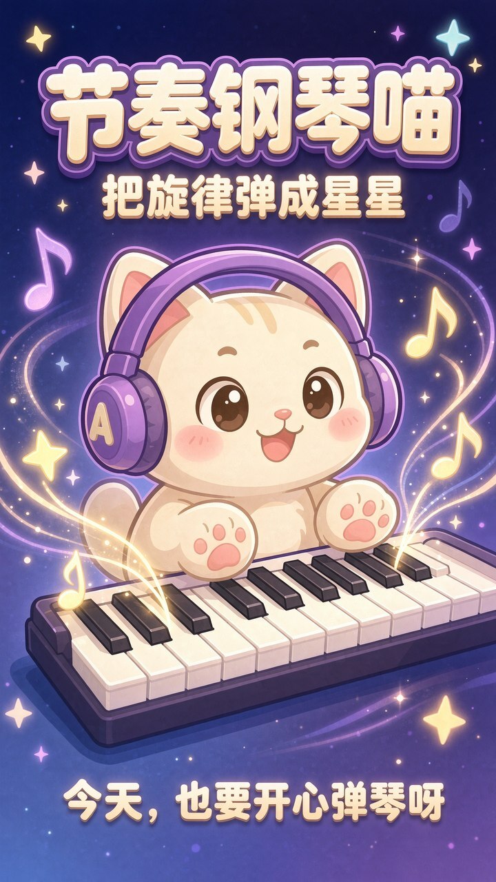 节奏钢琴喵截图