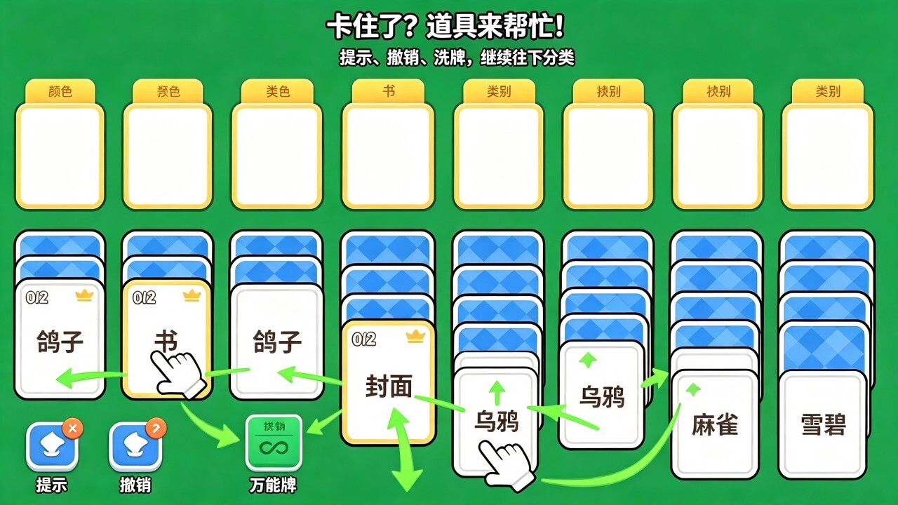 纸牌分类接龙截图